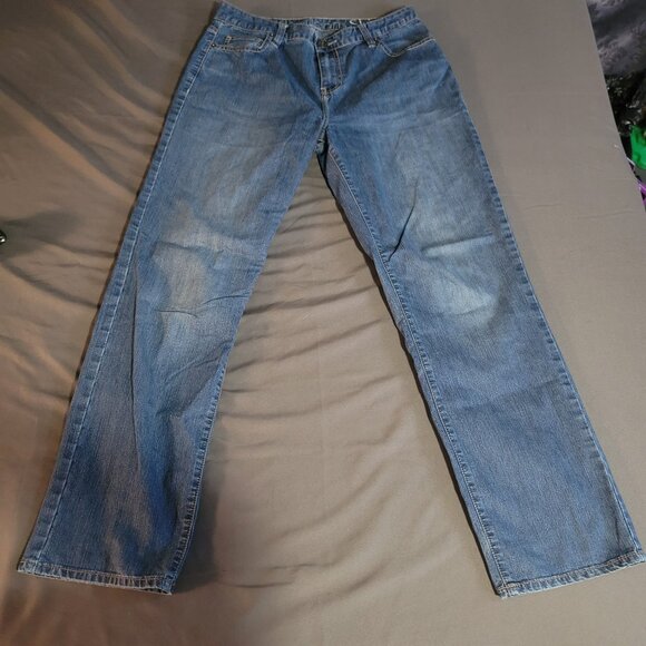 Calvin Klein Jeans Womens 10 Blue Skinny Faded Medium Wash Mid Rise Stretch - Picture 1 of 11